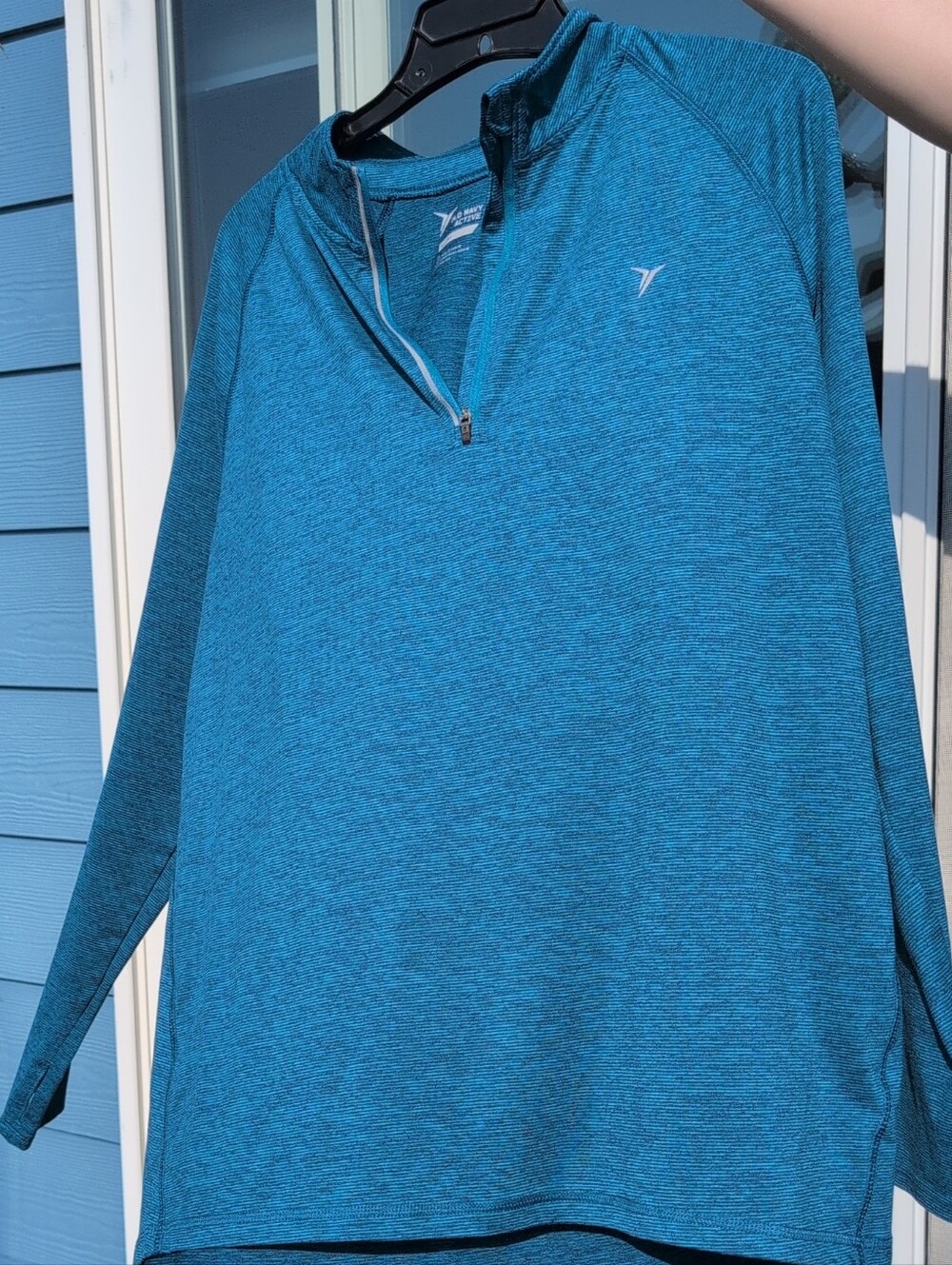 Old Navy active Teal Blue Women's Quarter-Zip Pullover